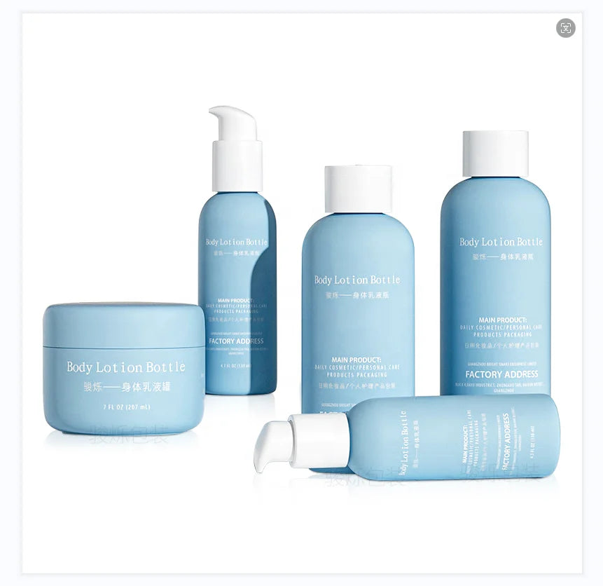 Small Volume Blue Body Lotion Bottle
