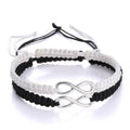 2023 Wholesale Handmade Braided Adjustable Bracelet Couple & Infinity Bracelet Two Packs Matching Bracelet for Women