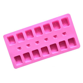 Wholesale 20 Holes Food Grade New Design DIY Mahjong Pattern Dice Chocolate Mold Candy Mold Baking Tool Silicone Mold