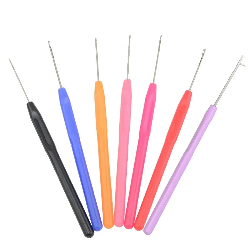 Latch Crochet Hair Hook Needles for Micro Rings Hair Extensions Tools Braiding Ventilation Needles