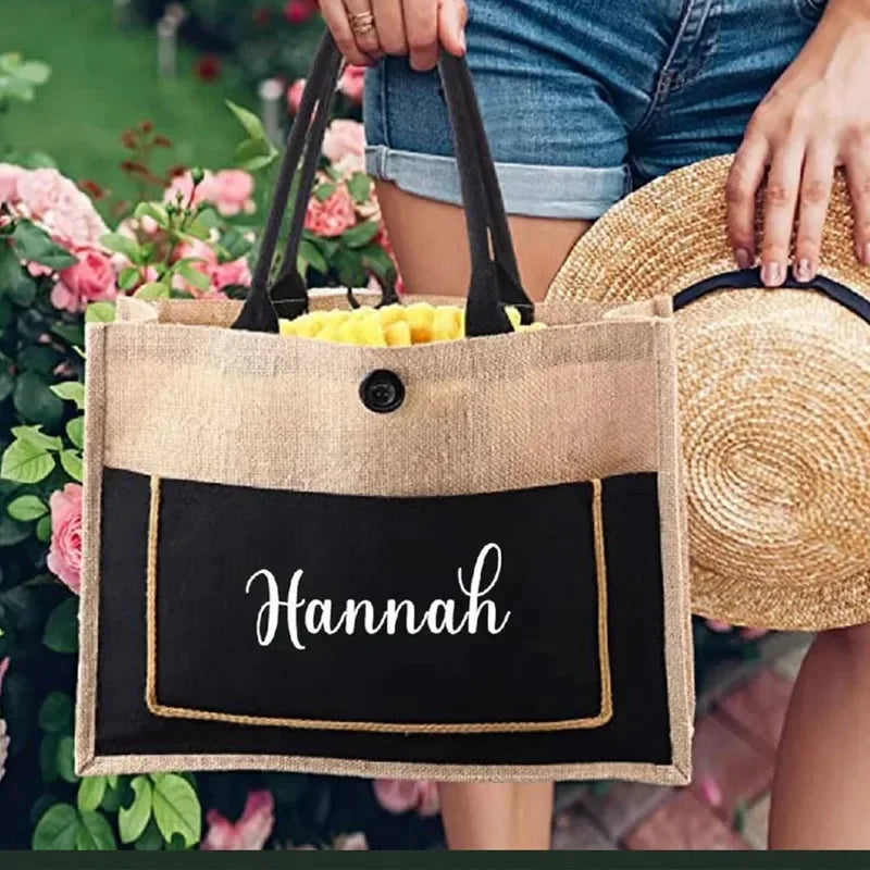 Wholesalers Promotional Custom Printed Eco Reusable Foldable Linen Jute Burlap Shopping Tote Bag