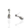 WMEB061 High Polished 925 Silver Jewellery Earrings Sterling Silver Filled Small Water Drop Stud Earrings