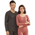 Women's and Men's Leggings Underwear Suit Seamless Silk Cashmere Warm Women's Underwear Sets Men's Long Johns