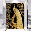 Animal Diamond Painting 5D Full Square/Round Golden Peacock Print Painted on Canvas Home Cross Stitch Accessories Painting Kits