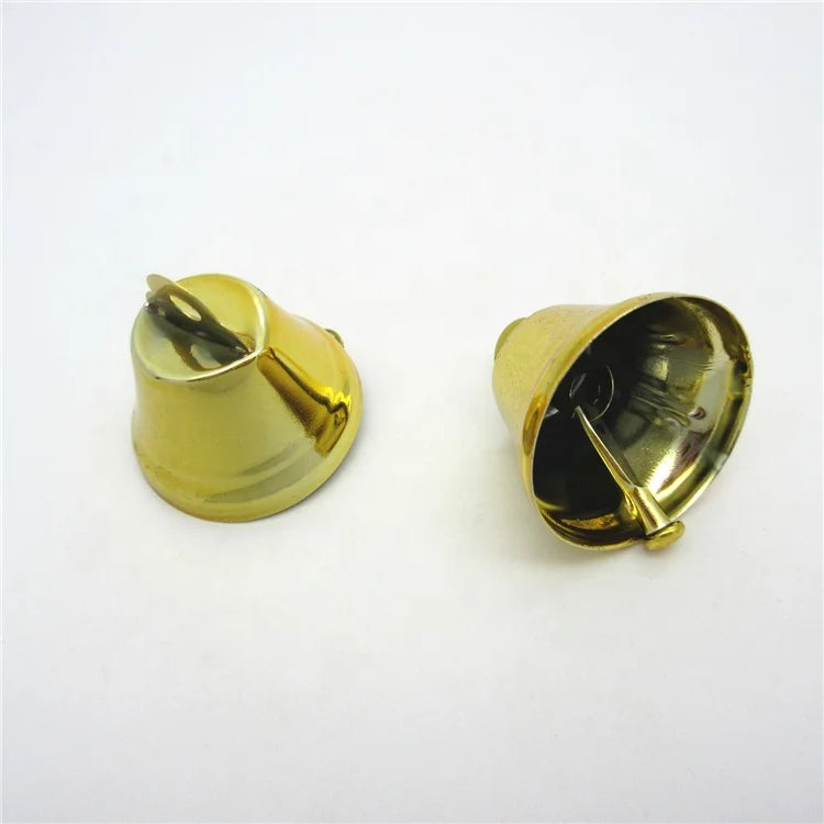 Factory Supply Cheap 25mm Shiny Gold Liberty Jingle Bell for Christmas Decorative Accessories for Spical Bag