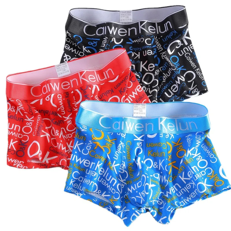 Men's Underwear Pure Cotton Thin Printed Boxer Shorts Wholesale Head