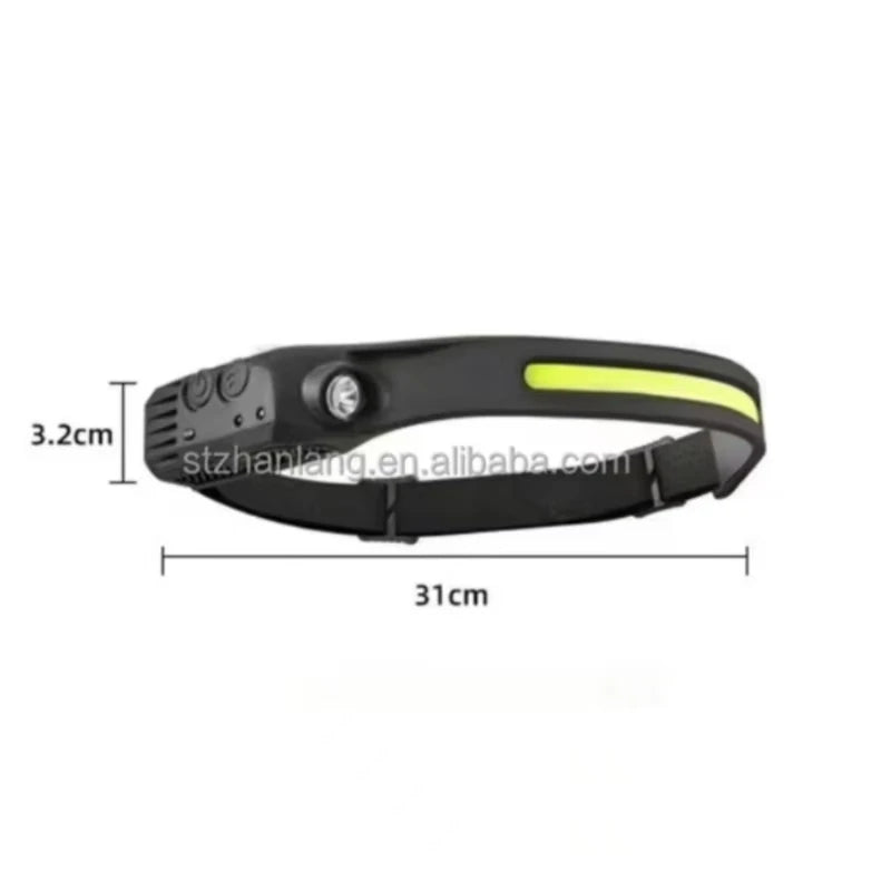 Zlang Night Travel Essential Ultra Light Headlight Multi-gear Adjustment Multi-function Headlight Red and White Headlight