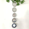 Factory Price Wind Spinner 60x10cm 5 Pieces Stainless Steel Rotating Metal Sheet 3D Wind Chime Pendant Decoration Gift