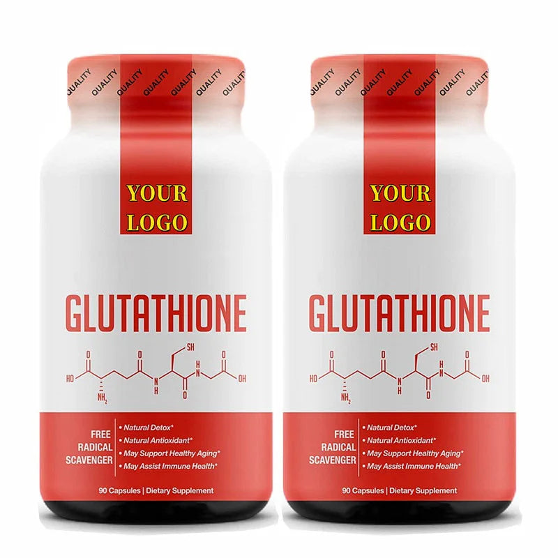 Private Label L Tablet Skin Now Wholesale Whitening Max Glow Reduced Capsule L-glutathione Pill Empty Bottles