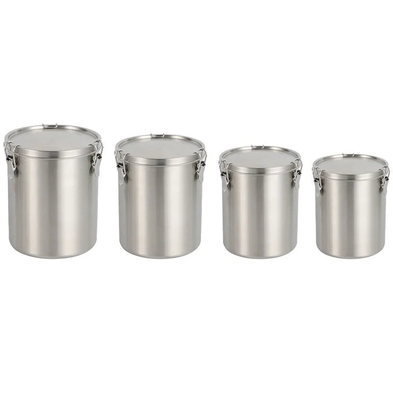 Coffee Storage Sealed Tank Stainless Steel Storage Jar Coffee Tea Sealed Jar Kitchen Coffee Bean Storage Containers