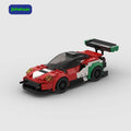 2025 Toys Brick Red Supercar Buildings Model Toys for Adults Gift Eco-Friendly Abs Plastic Building Block Sets Car