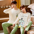 Wholesale Couple Night Wear Men's Cotton Home Wear Two Piece Set Women's Sleepwear Pajamas Set