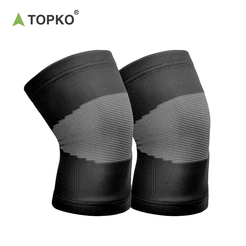 TOPKO Stocked New Arrival Double-layer Thickened Nylon Knee Pad Basketball Football Weightlifting Knee Pads