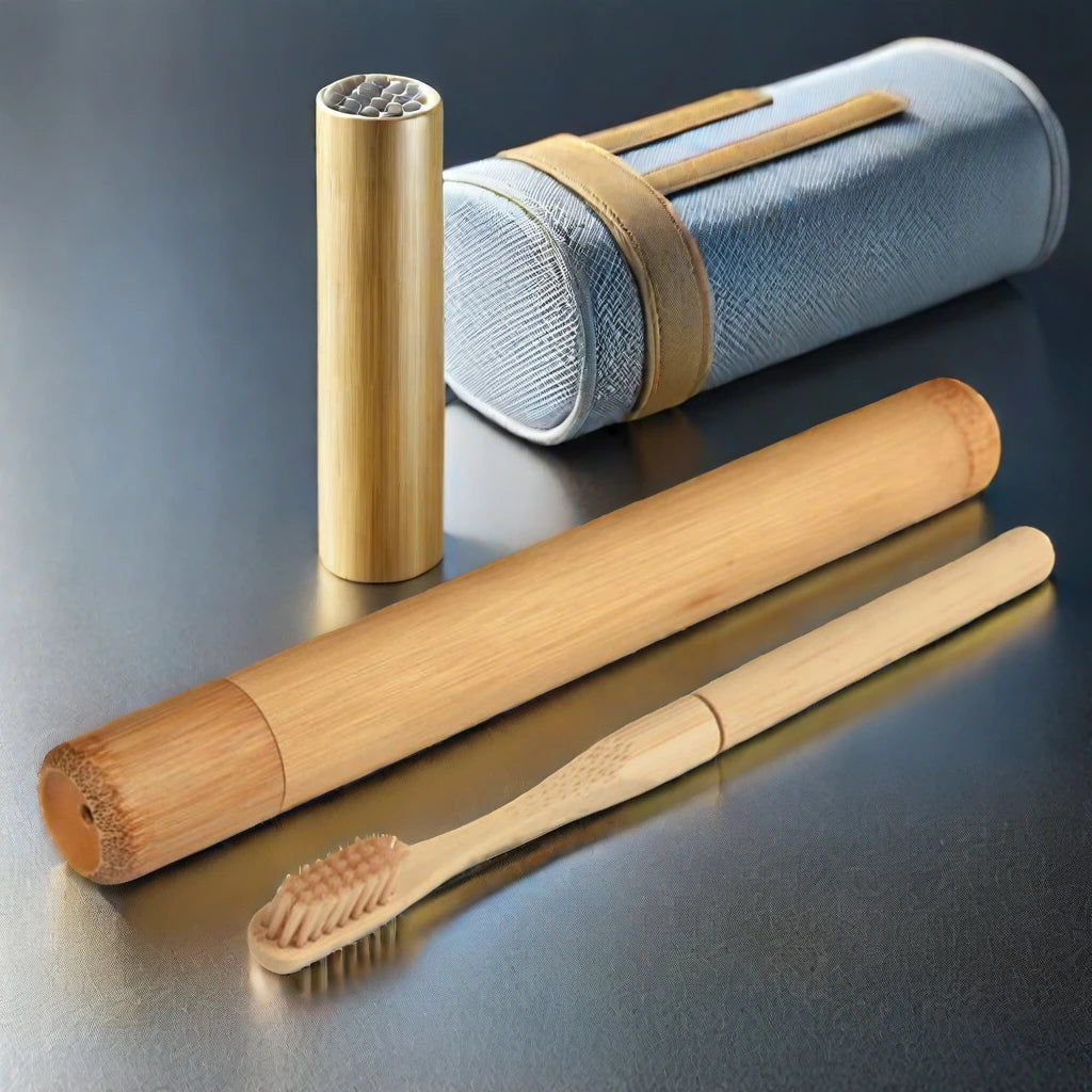 TREE-SUN TR-T087 Custom BPA Free Disposable Foldable Soft Bristles Biodegradable Eco-Friendly Sustainable Natural Toothbrush