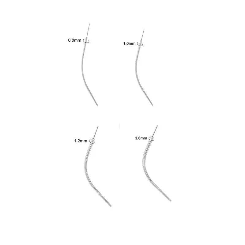 G23 Titanium Curved Threadless Piercing Tapers 16g Body Jewelry Stretching Kit for Wedding for Lips Pattern