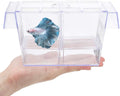 Pawfly Plastic Fish Breeding Box Tank Hatchery Incubator Aquarium Isolation Box Ultra Quiet Design Adjustable Floating Easy