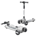 Foldable Scooter Kids 3 Big LED Pu Wheels Children's Kick Scooter for Children Boys Girls 3-12 Years Old