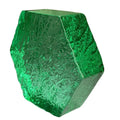 Customize 150*150*50mm Wholesale Hexagon Textured Clear Green Crystal Glass Bricks Block for House Decoration