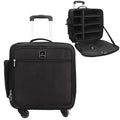 Relavel Extra Large Capacity Makeup Artist Train Case Trolley Travel Cosmetic Brush Holder Salon Hairdresser