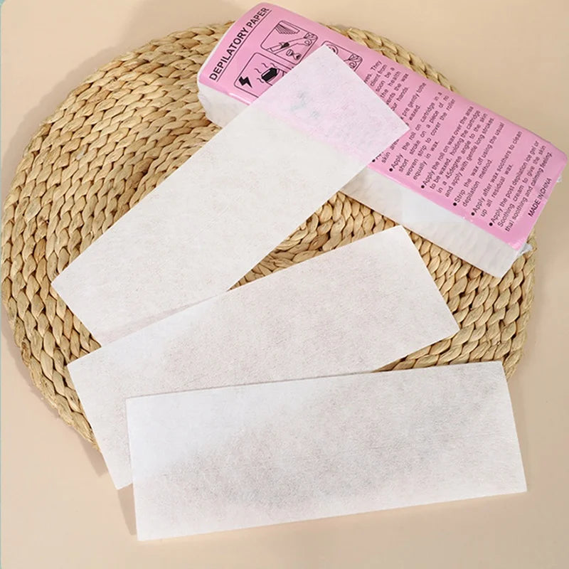 Wholesale White Disposable Professional Hair Removal Tool Wax Strips Depilatory Paper for Beauty Salon