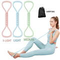 Silicone Yoga Exercise Bands Elastic Stretching Strips for Chest Back Shoulder-Packaged in Bags