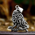 SS8-1327P New Design 316L Stainless Steel Viking Bird on the Tree Pendant Eagle Pendant Animal Crow Raven Charm Jewelry