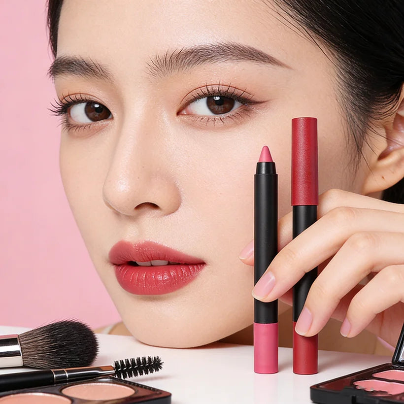 Customized Vegan Cruelty Free Cream Stick Lip Liners Vendor Custom Private Label Wholesale Brown Lip Liner Pencils
