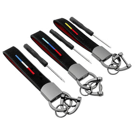 Porte Clef Personalisable Customizable Blank Metal Luxury Bulk Genuine Leather Sublimation Keychain Custom Pu Leather Keychain