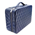 Wholesale Luxury Travel Velvet Jewelry Organizer Case PU Leather Zipper Ring Earring Jewelry Display Box