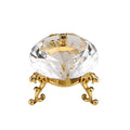 Luxury Wedding Table Decoration Artificial Crystal Glass Diamond Engraved 60mm Paperweight Carved Etched Figurine Souvenir