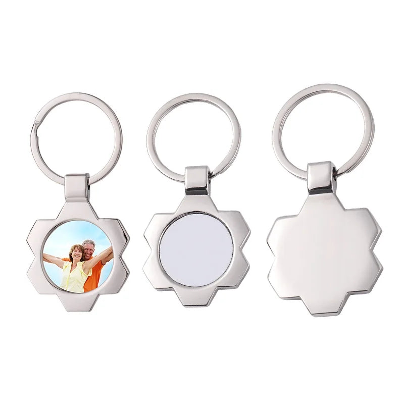 Souvenir Gifts DIY Keychain Key Chain Fashion Sublimation Blank Metal Keychain