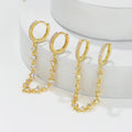 2024 New Design Wholesale Chain Earrings Set18K Gold Plated Brass Earrings Fashion Jewelry Exquisite High-End Earrings for Women