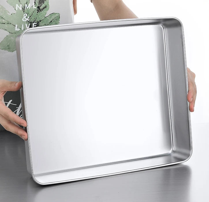 Rectangle Stainless Steel Baking Sheet Roaster Backing Trays