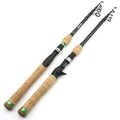 Newbility Carbon Cork Casting Rod Spinning Rod 1.8m 2.1m 2.4m 2.7m Telescopic Carbon Fiber Fishing Rod