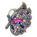 Fashion Custom Corsage Big Crystal Rhinestone Brooch Butterfly Brooch