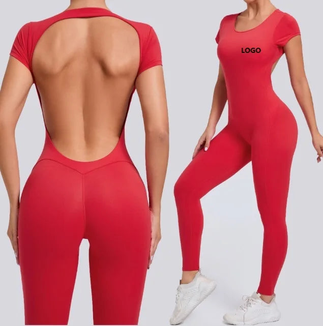 Hot Selling One Piece Bodysuit Fitness Yoga Sports Jumpsuit Yoga Sets for Women