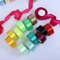 4cm 1.5inches 25Y Cake Polyester Satin Ribbon Solid Color Coloured Decorative Chocolate Korean Wrapping Ribbon