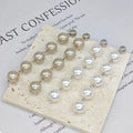 Ilona Elegant Classic Long Pearl Drop Earrings Fashionable String Pendant for Women's Wedding Stylish and Timeless