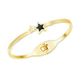 Bracelets & Bangles Ladies Crystal Stone Cuff Bracelet Women 316L Stainless Steel Jewelry Engraved Love Screw Bangle