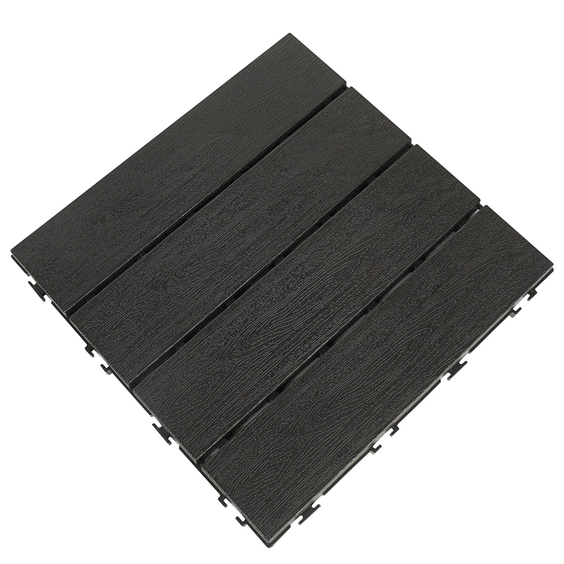 New Plastic Material DIY Tile Interlock Decking Floor Tile XF-P001 300*300*22 mm