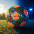High-Visibility Fluorescent Soccer Ball Size 5 Machine-Stitched Training Football for Pro Outdoor Field Play