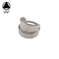 VAF Broad Stripe Smooth Men'S Stainless Steel Ring Bagues Acier Inoxydable Anillo Hombre