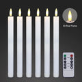Wedding Decor 3d Real Flame Taper Flickering Battery Operated Dinner Electric LED Flameless Candles With Remote Control 10-key