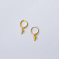 Small Cone Spike Pendant Hip Hop Earings 925 Sterling Silver Gold Plated Hoops Earrings Fashion Jewelry for Women Men