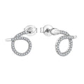 Wholesale Gemstone Jewelry New 925 Sterling Silver Micro-Ringed Small Snake Earrings Single Long Snake Studs