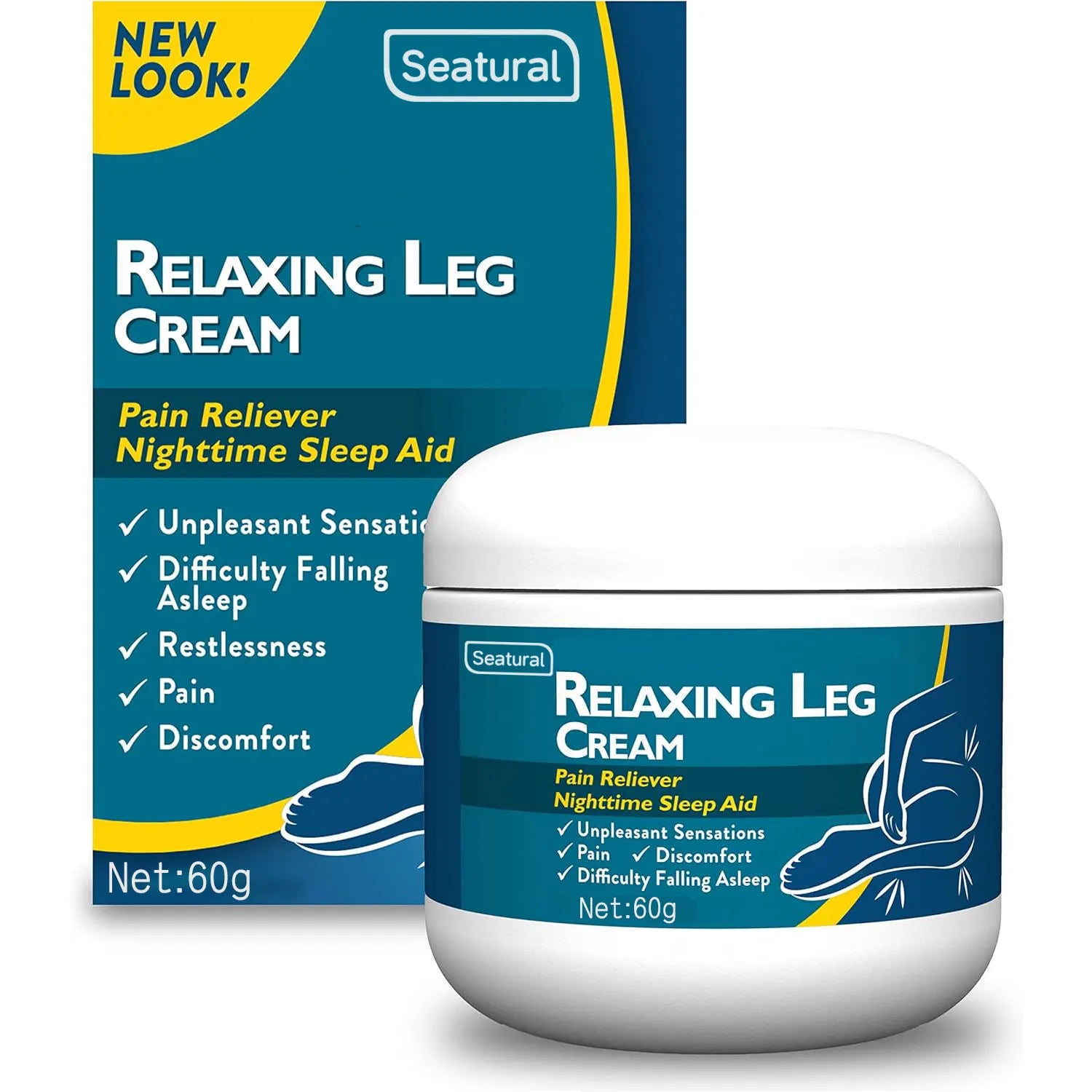 Naturally Soothe Relaxing Relief Leg Cream Maximum Strength Tossing With Lavender Calming Leg Cream for Pain