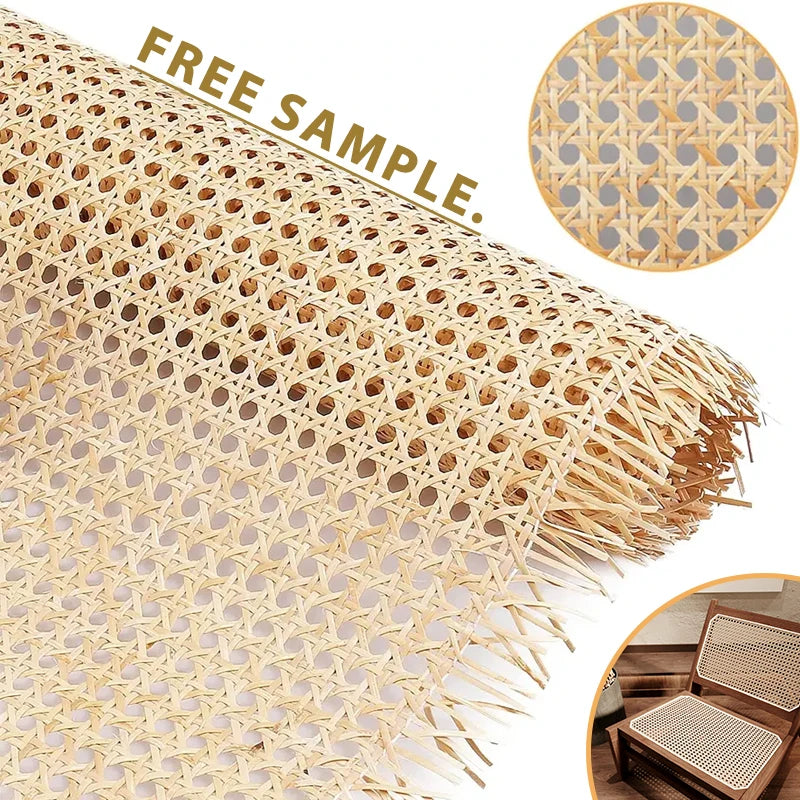 Factory Wholesale Natural Rattan Rolls Natural Rattan Raw Material Rattan Cane Webbing Roll