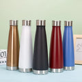 Custom Logo Double Wall Stainless Steel Sports Water Bottle Narrow Mouth Powder Coating Thermos with Thermal Insulation Flask