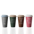 Custom Oem Ceramic Travel Coffee Mug Gift Set