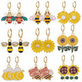 Fashion Cute Bee Pearl Earring Honeybee Pendant Jewelry Accessories Earrings for Women Gift
